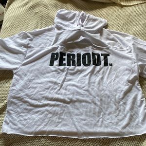 Shirt sweater top short sleeve cut out cleavage area